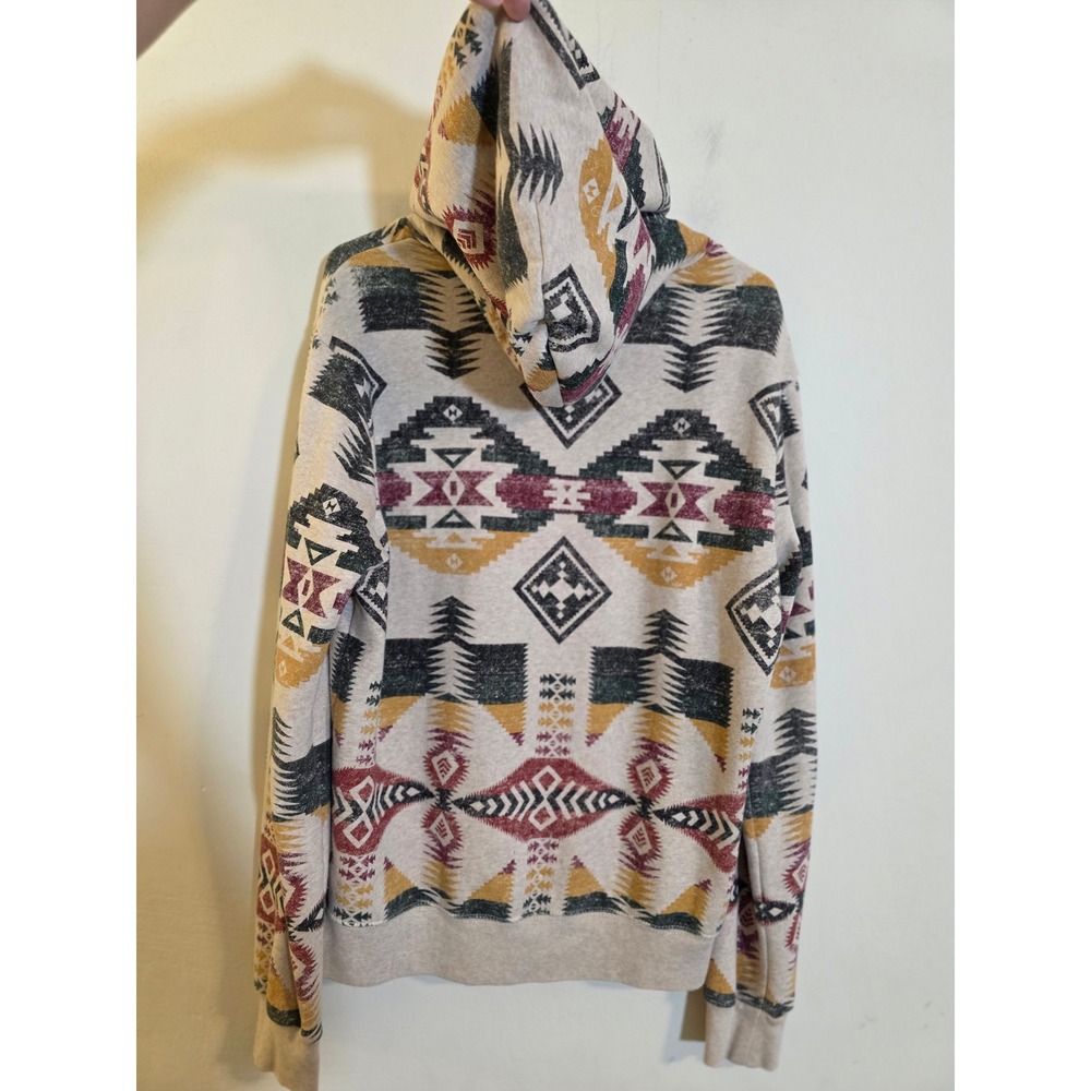 Vintage Denim & Supply Ralph Lauren Southwestern Aztec Flag Hoodie Mens Medium